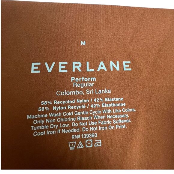 Everlane Womens Brown High Rise Full Length Leggings Medium - Picture 7 of 7